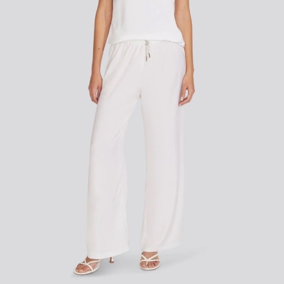 SOLID & STRIPED Pants - Solid & Striped Dani Rhinestone Pant in Marshmellow